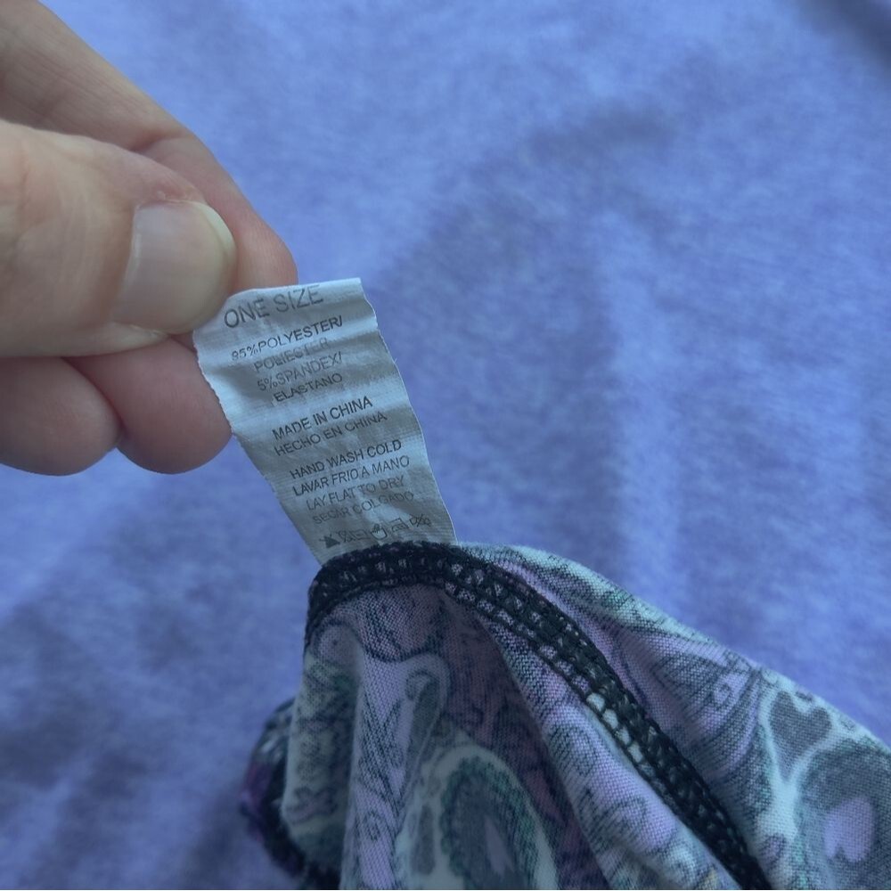 Purple Tank Top and Patterned Leggings Set - Picture 5 of 12